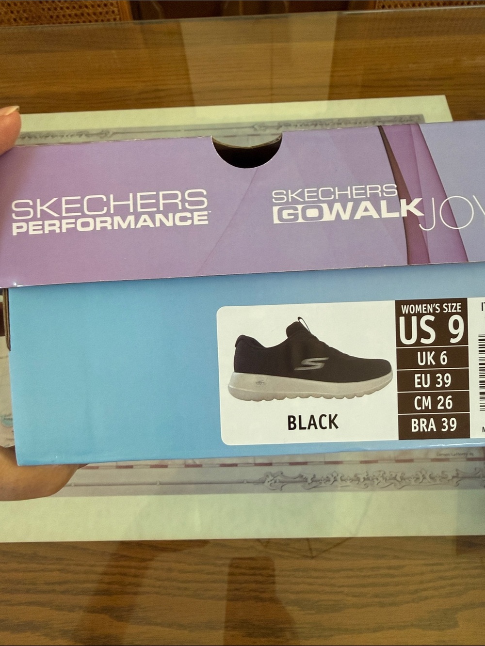 NIB Skechers GOGA Max Go Walk Joy Washable Performance Shoes Black w White Soles - Picture 12 of 13